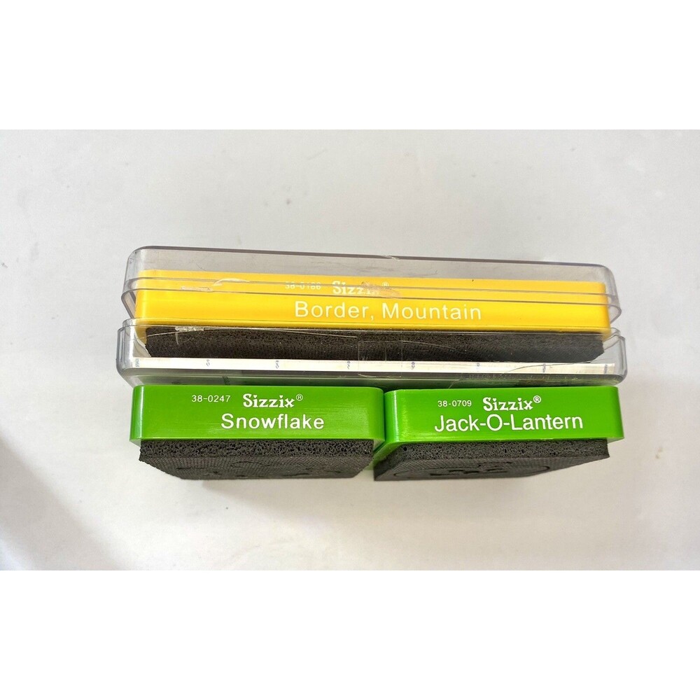 Sizzix Jack-O-Lantern Snowflake Border Mountain Cut Out Ellison Lot of 3